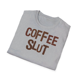 Coffee Slut - Unisex Softstyle Funny T-Shirt UK