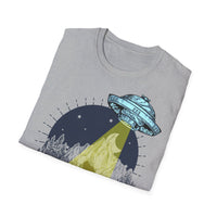 Bigfoot & UFO - Unisex UK Softstyle Funny T-Shirt