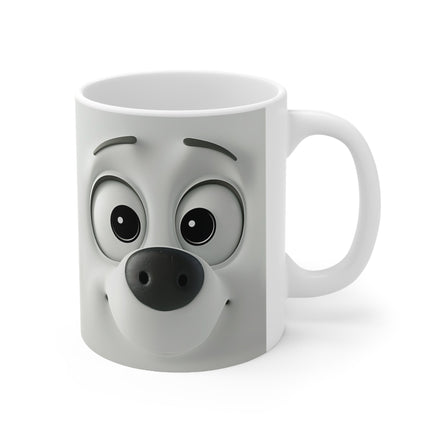 3d Dog V1 - Funny Mug 11oz / 15oz - Decorative Mug