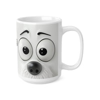 3d Dog V2 - Funny Mug 11oz / 15oz - Decorative Mug