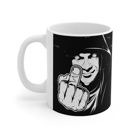 Sleep Tight Middle Finger We Have A Long Day Ahead - Funny Mug 11oz / 15oz - Decorative Mug