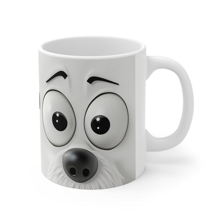 3d Dog V2 - Funny Mug 11oz / 15oz - Decorative Mug