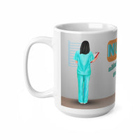 Black Hair Nurse Slinging Pills Mug 11oz - Funny Mug 11oz / 15oz - Decorative Mug