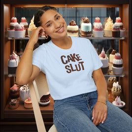 Cake Slut - Unisex Softstyle Funny T-Shirt UK - Decorative T-Shirt