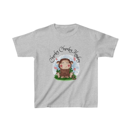 " Cheeky Cheeky Monkey " Kids Heavy Cotton™ Tee - Decorative Kids clothes