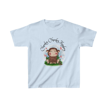 " Cheeky Cheeky Monkey " Kids Heavy Cotton™ Tee - Decorative Kids clothes