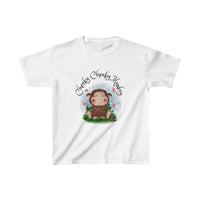 " Cheeky Cheeky Monkey " Kids Heavy Cotton™ Tee - Decorative Kids clothes