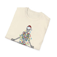 Christmas Skeleton Unisex Softstyle T-Shirt - Decorative T-Shirt