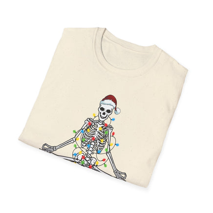 Christmas Skeleton Unisex Softstyle T-Shirt - Decorative T-Shirt