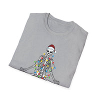 Christmas Skeleton Unisex Softstyle T-Shirt - Decorative T-Shirt