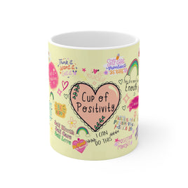 Cup Of Positivity - Motivational Mug 11oz / 15oz - Decorative Mug