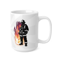 Firefighter Noun Hold My Beer - Funny Mug 11oz / 15oz - Decorative Mug