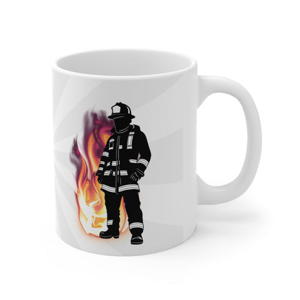 Firefighter Noun Hold My Beer - Funny Mug 11oz / 15oz - Decorative Mug