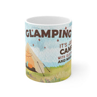 Glamping Funny Mug - Funny Mug 11oz / 15oz - Decorative Mug