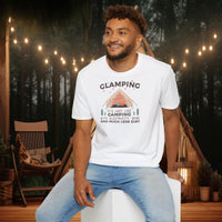 Glamping Unisex Softstyle Funny T-Shirt UK - Decorative T-Shirt