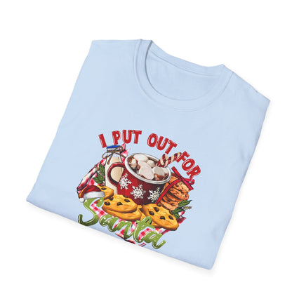 I Put Out For Santa - Unisex Softstyle T-Shirt - Decorative T-Shirt