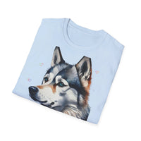 It's Not Dog Hair It's Husky Glitter - Unisex Softstyle UK Funny T-Shirt - Decorative T-Shirt