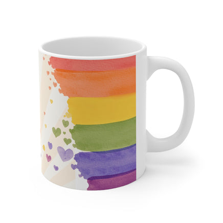 Lesbian Gay Bisexual Straight Human - Motivational Mug 11oz / 15oz - Decorative Mug