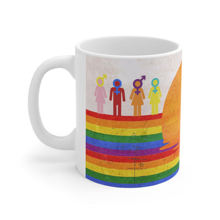 LGBT In Line - Motivational Mug 11oz / 15oz - Decorative Mug