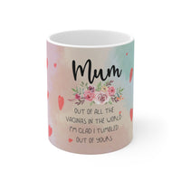 Love You Mum Vagina - Funny Mug 11oz /15oz - Decorative Mug