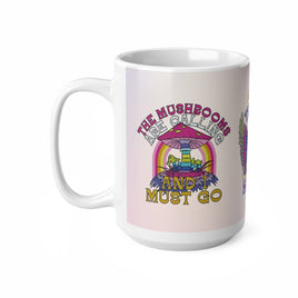 Mushrooms Hippy Camper - Funny Mug 11oz / 15oz - Decorative Mug