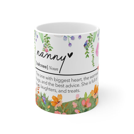 Nanny Noun - Motivational Mug 11oz / 15oz - Decorative Mug