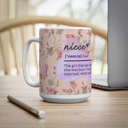 Niece Noun - Motivational Mug 11oz / 15oz - Decorative Mug