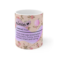 Niece Noun - Motivational Mug 11oz / 15oz - Decorative Mug