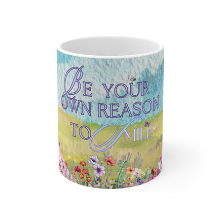 Nordic Be Your Own Reason To Smile - Motivational Mug 11oz / 15oz - Decorative Mug