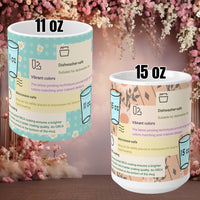 Examples of  11oz / 15oz size mugs