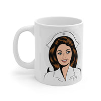 Retro Nurse Slinging Pills To Pay The Bills - Funny Mug 11oz / 15oz - Decorative Mug