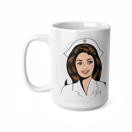 Retro Nurse Slinging Pills To Pay The Bills - Funny Mug 11oz / 15oz - Decorative Mug