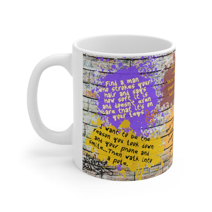 Singles Wall - Funny Mug 11oz/15oz - Decorative Mug