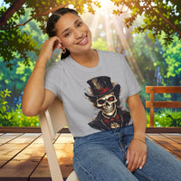 Skeleton Top Hat - Unisex Softstyle Funny T-Shirt - Decorative T-Shirt