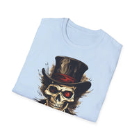 Skeleton Top Hat - Unisex Softstyle Funny T-Shirt - Decorative T-Shirt