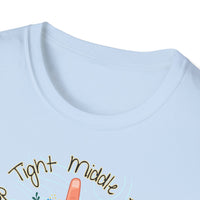 Sleep Tight Middle Finger We Have A Long Day - Unisex Softstyle Funny T-Shirt UK - Decorative T-Shirt