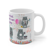 Survey 6 Out Of 6 Cats Don't Care It's Your Birthday - Funny Mug 11oz / 15oz - Decorative Mug