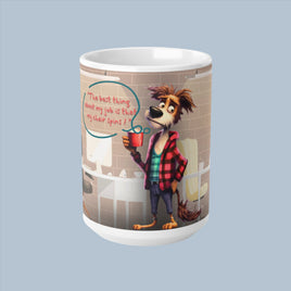 The Best Thing About My Job It That The Chair Spins - Funny Mug 11oz / 15oz - Decorative Mug