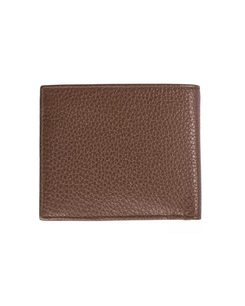 Tumbled Leather Mens Wallet with Coin Compartment and Card Holder One Size Men - Decorative Leather Wallet