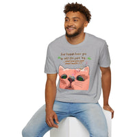 Your Human Hooks You Up with Nip - Unisex Funny T-Shirt UK - Decorative T-Shirt